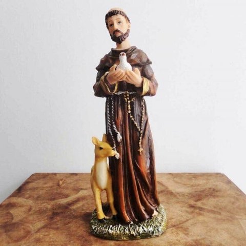 Imagem de São Francisco de Assis em Resina - 30 cm