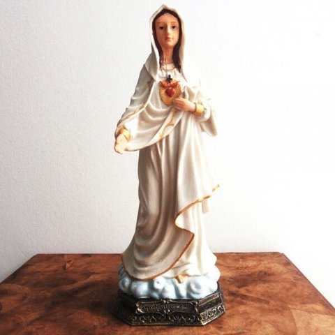 Imagem do Sagrado Coração de Maria em Resina - 30 cm