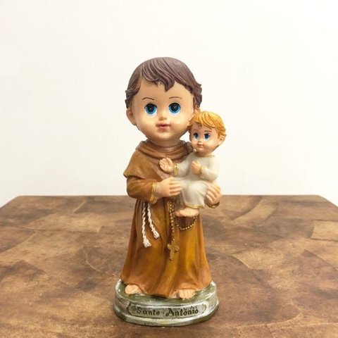 Imagem Infantil de Santo Antônio em Resina - 15 Cm