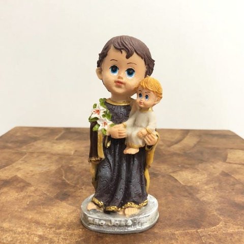 Imagem Infantil de São José em Resina - 15 Cm