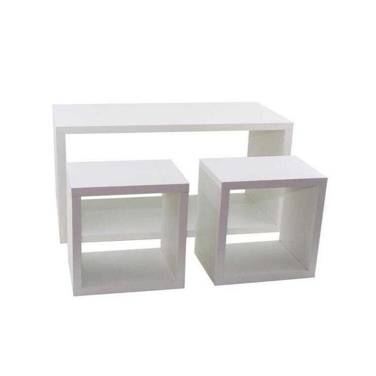 Kit 3 Peças Nicho Branco MDF