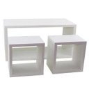 Ver imagem 1 de Kit 3 Peças Nicho Branco MDF