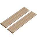 Ver imagem 3 de Kit 48 Peças Sushi Esteira Molheira Suporte Hashi 12 Pessoas Cerâmica Bambu Shoyo Comida Japonesa