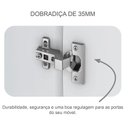 Ver imagem 5 de Guarda Roupa Solteiro Sevilha com Nicho e Espelho com Cômoda Seul Neve - Novo Horizonte