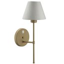 Ver imagem 6 de Kit 2 Abajures de Parede Dourados com Interruptor Arandelas Internas Tecido Natural Quartos