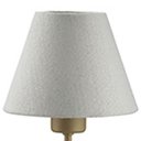 Ver imagem 3 de Kit 2 Abajures de Parede Dourados com Interruptor Arandelas Internas Tecido Natural Quartos