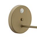 Ver imagem 5 de Kit 2 Abajures de Parede Dourados com Interruptor Arandelas Internas Tecido Natural Quartos