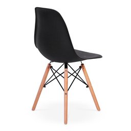 Conjunto Mesa de Jantar Talia Amadeirada Branca 100cm com 4 Cadeiras Eames Eiffel - 4