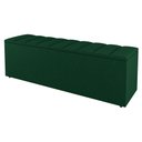Ver imagem 2 de Cabeceira E Baú Cama Box Queen Size Cora 160cm Suede Verde