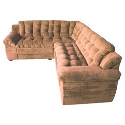 Sofá de canto Madrid Premium 2 metros por 2,45 Suede Velut Castor – Sofa na Web - 2