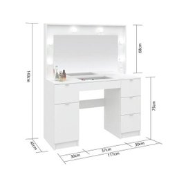 Penteadeira Camarim com Espelho e Porta Objetos Bianca  - 4