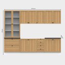 Ver imagem 6 de Armário Cozinha Completo Ditália Berlim 7 Pçs Cv/br B11