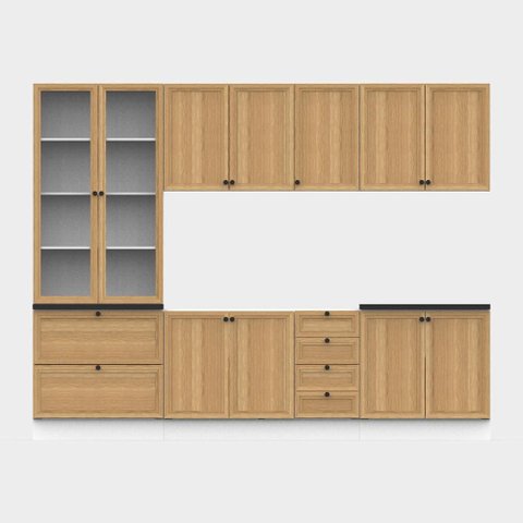 Armário Cozinha Completo Ditália Berlim 7 Pçs Cv/br B11