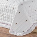 Ver imagem 3 de Kit Cobre Leito Queen Felicitá Percal 200 Fios Bordado 100% Algodão 9 Peças - Branco