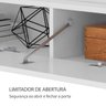 Rack Suspenso com Prateleira 180cm e Suporte para TV até 80 Finne Polegadas P14 Branco - Mpozenato - 4