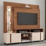 Estante Home Theater para Tv até 55 Pol. Vitral Nature/off White - Hb Móveis - 2