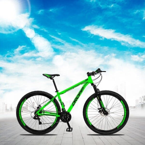 Bicicleta Aro 29 Quadro 17 Alumínio 21v Câmbio Shimano Freio Disco Hidráulico Z1 Verde - Dropp - 2