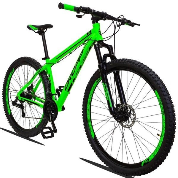 Bicicleta Aro 29 Quadro 17 Alumínio 21v Câmbio Shimano Freio Disco Hidráulico Z1 Verde - Dropp - 3