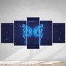 Quadro Decorativo Horoscopo Gemeos Estrelas Signos Sala Kit - 3