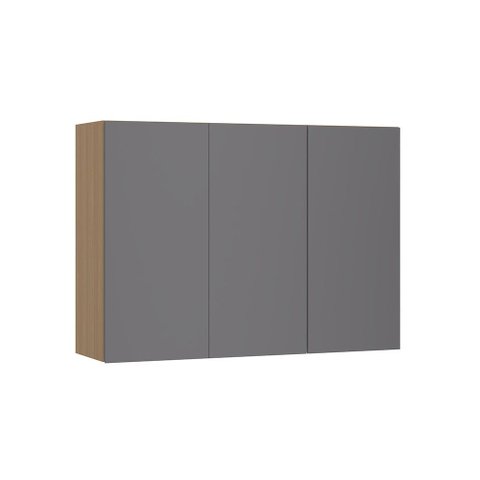 Armário Aéreo 120cm 3 Portas Slim Luciane Móveis