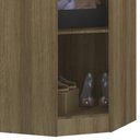 Ver imagem 5 de Guarda Roupa Canto Obliquo 70cm Espelho Delphi Avelã L01 - Mpozenato