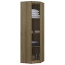 Ver imagem 4 de Guarda Roupa Canto Obliquo 70cm Espelho Delphi Avelã L01 - Mpozenato