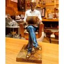 Ver imagem 4 de Estatueta Decorativa Psicólogo Escultura Enfeite Resina 20cm
