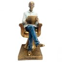 Ver imagem 1 de Estatueta Decorativa Psicólogo Escultura Enfeite Resina 20cm