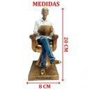 Ver imagem 2 de Estatueta Decorativa Psicólogo Escultura Enfeite Resina 20cm