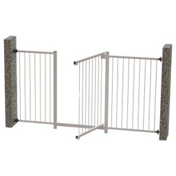GRADE PORTÃO PET BEBÊ DIVISOR AMBIENTE 70 A 140 CM BRANCO - 2
