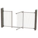 Ver imagem 2 de GRADE PORTÃO PET BEBÊ DIVISOR AMBIENTE 70 A 140 CM BRANCO