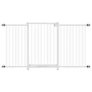 GRADE PORTÃO PET BEBÊ DIVISOR AMBIENTE 70 A 140 CM BRANCO