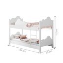 Ver imagem 5 de Beliche Infantil Tomás com 2 Luminárias MDF Branco Divaloto Móveis