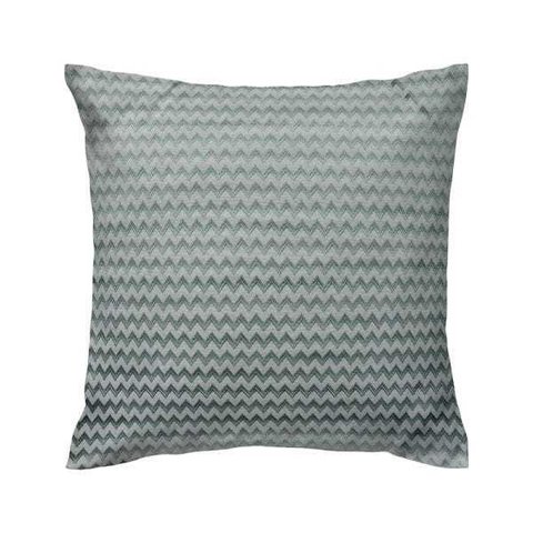 Capa de almofada VivaIN geométrico shantung chevron verde