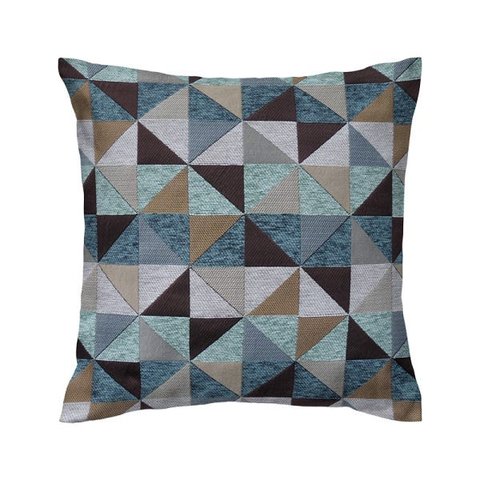 Capa de almofada VivaIN geométrico jacquard triângulo Quaker