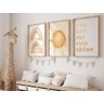Kit 3 Quadros Sol Arco Íris Amarelo Quarto Infantil - 2