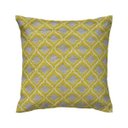 Ver imagem 1 de Capa de almofada VivaIN geométrico jacquard chinelle amarelo