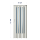 Ver imagem 5 de Porta Sanfonada de PVC Translucido 210cm x 84cm Plastporta Bcf Marrom/Wengue com