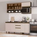 Ver imagem 1 de Cozinha Compacta Connect 7 Portas 2 Gavetas 100% Mdf Duna/cristal - Henn