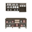 Ver imagem 3 de Cozinha Compacta Connect 7 Portas 2 Gavetas 100% Mdf Duna/cristal - Henn