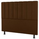 Ver imagem 6 de Kit Cabeceira e Baú Cama Box Solteiro Cora 90cm Suede Terracota - Abmaza
