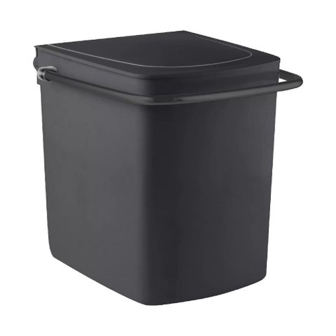 Lixeira 24x29x25,5cm Alça Black -1180 - Cris-metal