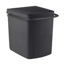 Ver imagem 1 de Lixeira 24x29x25,5cm Alça Black -1180 - Cris-metal
