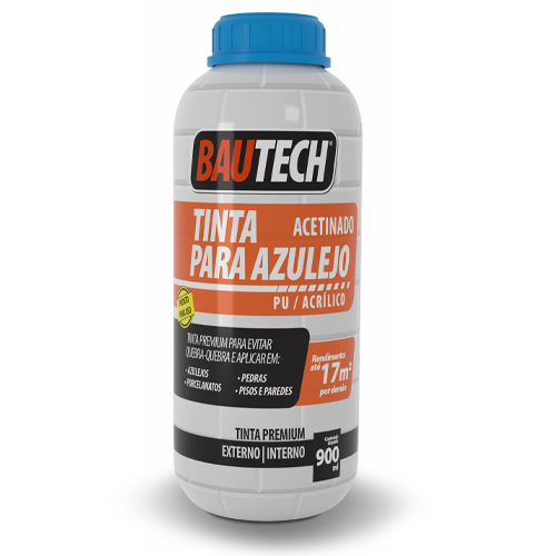 Tinta para Azulejo Acetinado Bautech 900ml