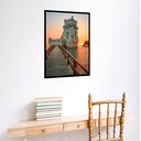 Ver imagem 2 de Quadro Decorativo Torre de Belém Portugal - 70x50cm:moldura Preta