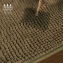 Ver imagem 2 de Tapete Bolinha 45x65 Marrom Antiderrapante Macio Dedinho