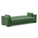 Ver imagem 4 de Sofá Cama 02 lugares Lisboa Suede Pés de Madeira - D’Rossi - Verde