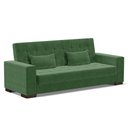Ver imagem 1 de Sofá Cama 02 lugares Lisboa Suede Pés de Madeira - D’Rossi - Verde