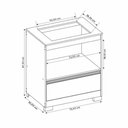 Ver imagem 7 de Balcão para Cooktop 4 Bocas Com 1 Gaveta e Espaço para Forno Branco New/Granito