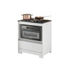 Balcão para Cooktop 4 Bocas Com 1 Gaveta e Espaço para Forno Branco New/Granito - 3